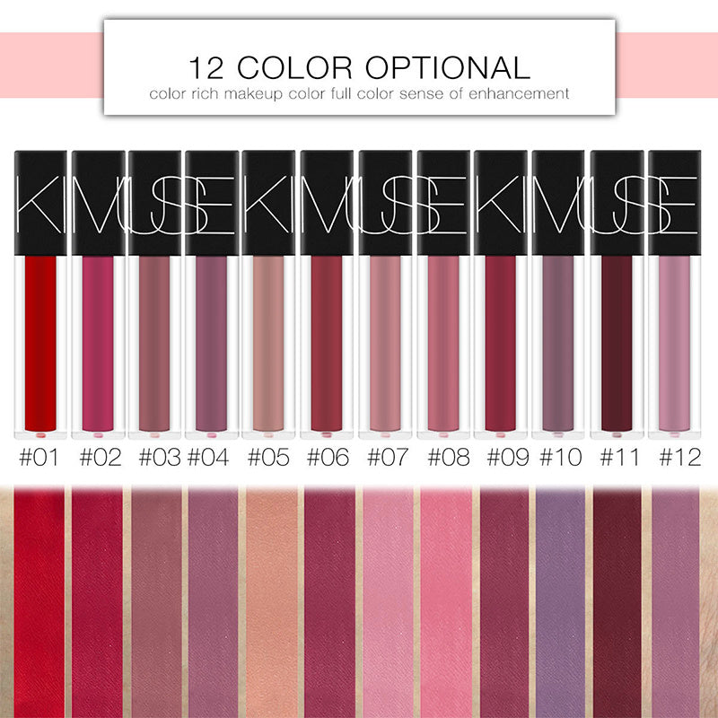 KIMUSE Makeup Matte Smooth Lipstick Liquid Lipstick Matte Waterproof Lips Makeup Cosmetic Long Lasting Matte Lipstick Makeup KIMUSE Makeup Matte Smooth Lipstick Liquid Lipstick Matte Waterproof Lips Makeup Cosmetic Long Lasting Matte Lipstick Makeup